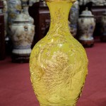 Bảo bình dát vàng men vàng