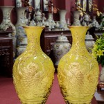Bảo bình dát vàng men vàng