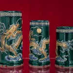 Bộ đồ men lục ấn vẩy