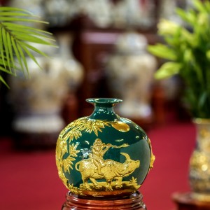 Bình bóng tích lộc dát vàng