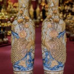Lọ Lộc bình Họa tiết công đào kênh