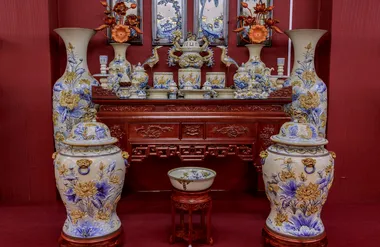 Bộ đồ thờ men rạn tiêu chuẩn