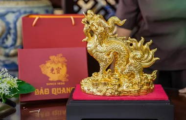Kim Long Thịnh Vượng Dát Vàng to